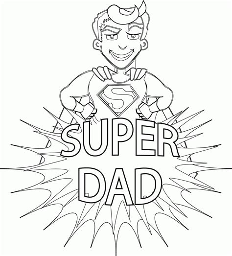 super dad coloring page quality coloring page coloring home