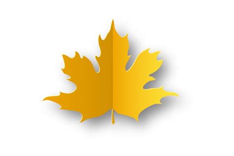 paper autumn leaf yellow maple leaves falling foliage iso