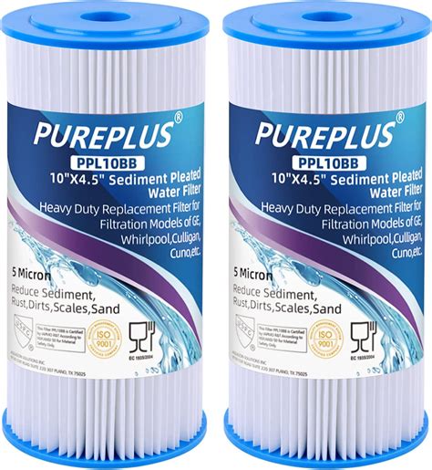 Buy Pureplus 10 X 4 5 Whole House Pleated Sediment Filter For Well