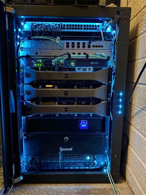 tidied   server rack homelab