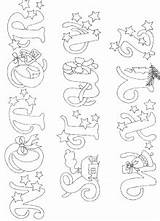 Colorare Alfabeto Natale Natalizio sketch template