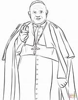 Xxiii Coloring John Saint Pope Pages Saints Printable Supercoloring sketch template