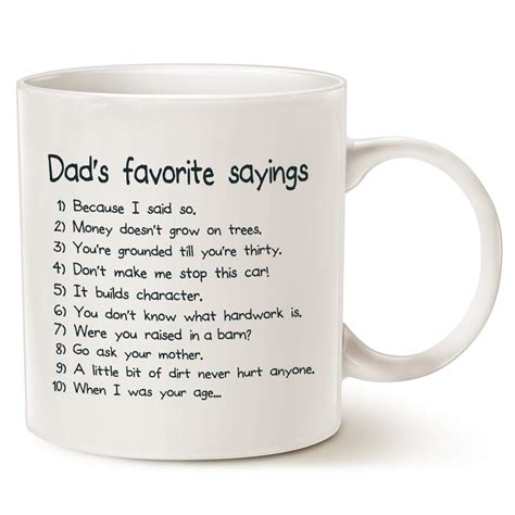 Christmas Ts Funny Dads Favorite Sayings Coffee Mug Funny Dadisms