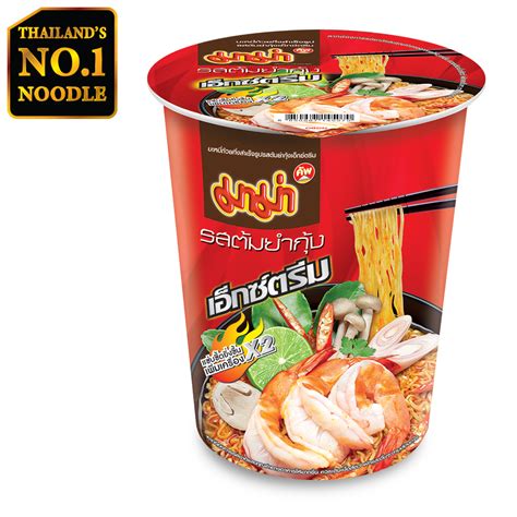 mama brand cup instant noodles fried shrimp tom yum flavour extreme gthailand price