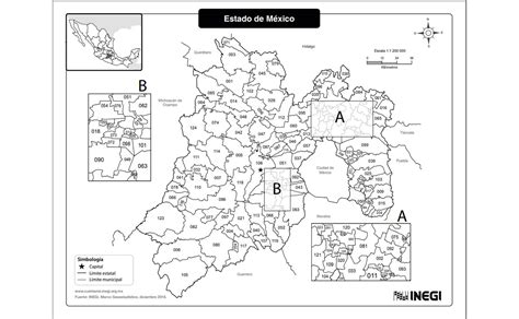 mapa del estado de mexico nts edomex
