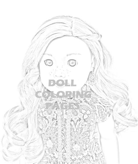 american girl doll coloring pages tenney grant adult
