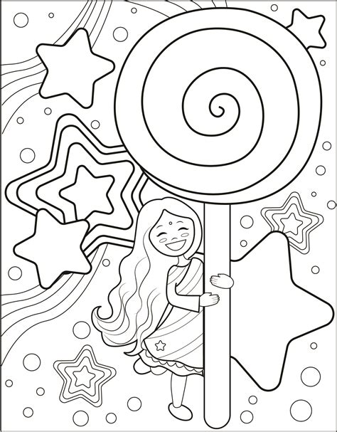 case  candy land coloring pages