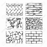 Paving Drawing Cobblestone Stones Landscape Drawn Hand Pavement Blocks Stone Detailed Vector Texture Getdrawings Illustration Drawings sketch template
