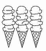 Ice Cream Coloring Pages Printable Kids Drawing Azcoloring sketch template