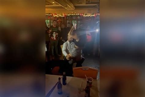 Female Police Officer Gives Boss Raunchy Lap Dance At Wild Christmas