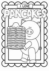 Pancake Coloring Pages Printables Pancakes Ihop Printable Preschool Activities Colouring Pig Template Pajamas Party Posters Crafts Pajama Color Celebrate Tell sketch template