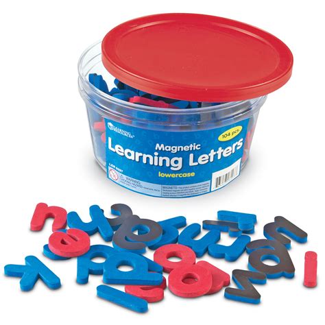 learning resources magnetic learning letters  piece set ages