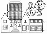 Huis Bouwplaat Paper Template House Printable Houses 3d Cardboard Google Zoeken Dorp Kleur Visit Mini Gingerbread Stadhuis Christmas sketch template