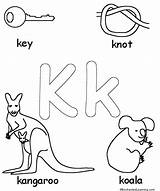 Kk Letters Enchantedlearning Color Big Kindergarten sketch template