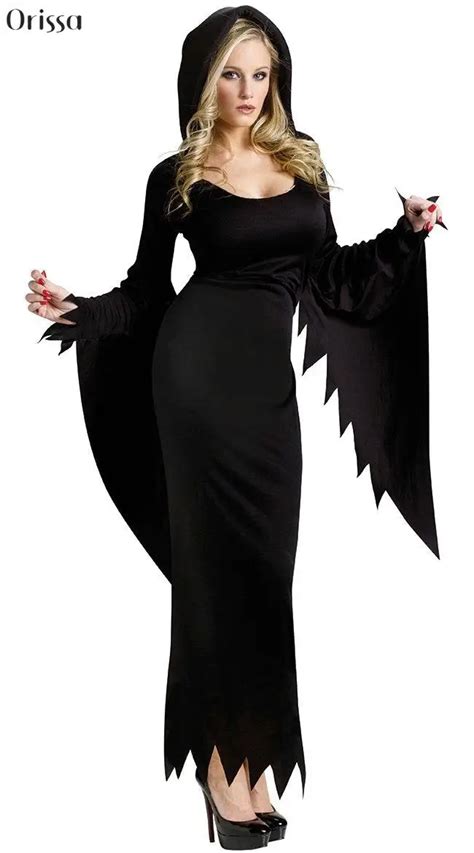 Sexy Witch Halloween Costumes Black Women Ghost Cosplay Costumes