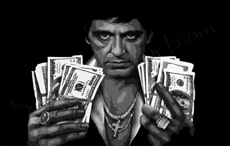 scarface canvas scarface money