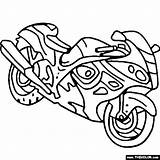 Coloring Pages Hayabusa Suzuki Online Sportbike Sheets Thecolor Bike Dirt Motorcycles Color Motocross Swing Clipart Choose Board Dirtbike Set sketch template