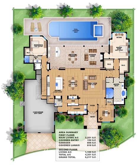 fully open floor plan bw architectural designs house plans