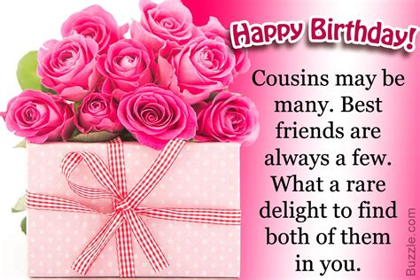 sweet birthday wishes   cousin happy birthday cousin female