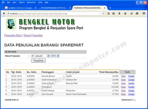 Membuat Program Bengkel Dengan Visual Basic 22575 Hot Sex Picture