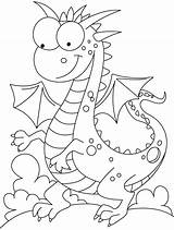 Dragon Coloring Pages Kids Printable Castle Dragons Templates Kind Template Looking Comparatively Colouring Color Crafts Book Princess Info Digi Stamps sketch template