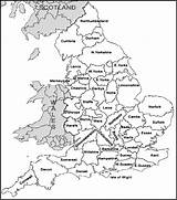 Counties Inglaterra Maps sketch template