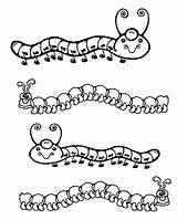 Coloring Caterpillar Pages Kids Printables Worms Hungry Very Popular sketch template