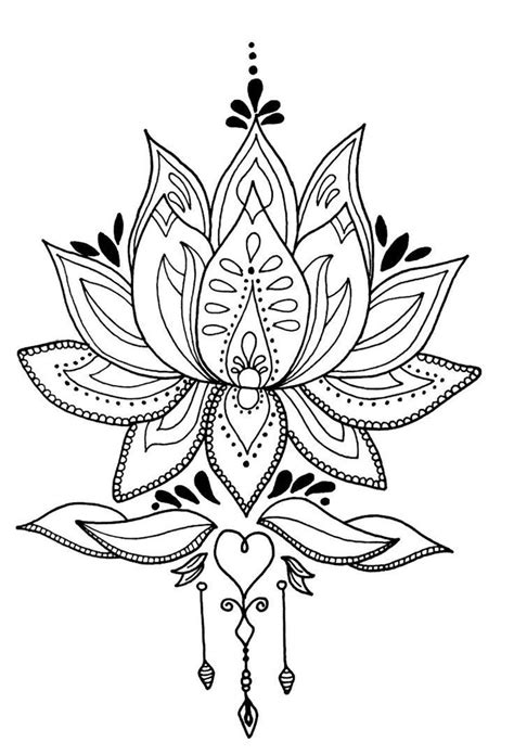 coloring pages lotus flower coloring page   pin  coloring pages