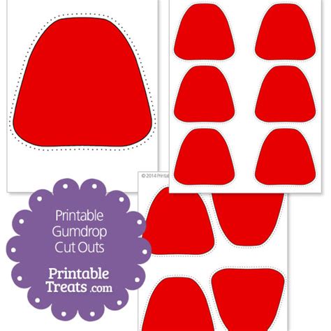 printable red gumdrop cut outs printable treatscom