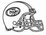 Coloring 49ers Helmet Football Pages Nfl San Francisco Helmets Logo Chiefs Cowboys Dallas Print Patriots American Steelers Nebraska Printable Team sketch template