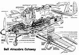 Airacobra 39 Bell Aircraft Cutaway P39 Drawings Technical Military Airplanes Drawing Section Pdf Major Fuselage War Post Ww2 Wwii Airplane sketch template