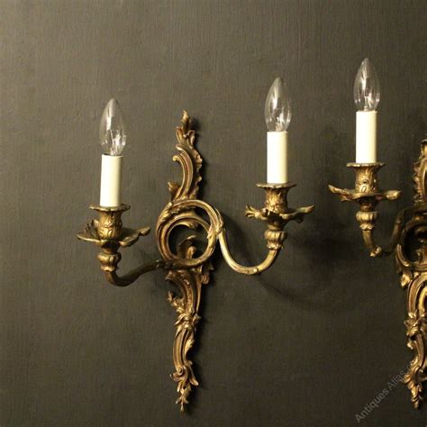 antiques atlas french pair  gilded antique wall sconces