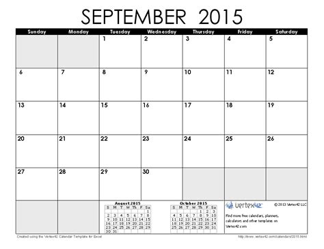 september 2015 calendar free printable calendar