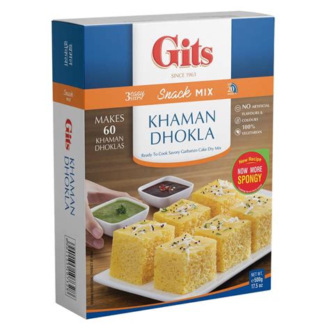 gits khaman dhokla snack mix  oz  gm  buy gits mix