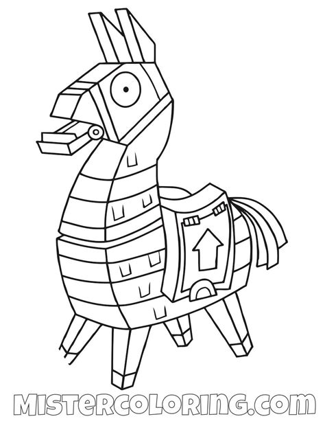 fortnite coloring pages llama printable jon gordon quotes energy bus