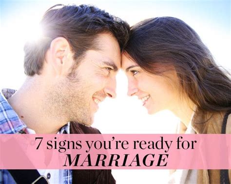 7 Signs You Re Ready For Marriage Ready For Marriage