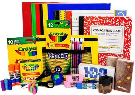 Elementary School Back To School Kit 47 Piece School Supply Box