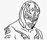 Coloring Rey Mysterio Pages Getcolorings sketch template