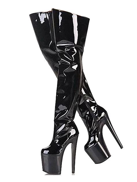 Best Black Stripper Boots Buy Black Stripper Boots At Cheap Price