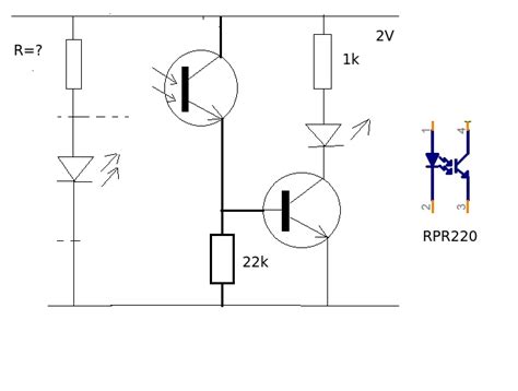 phototransistor rpr  photosensor  logic level electrical engineering stack exchange