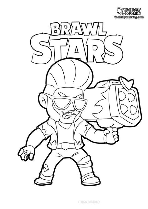printable brawl stars carl  coloring pages star coloring pages