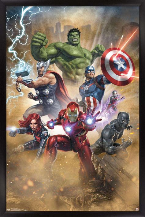 marvel cinematic universe avengers fantastic poster walmartcom