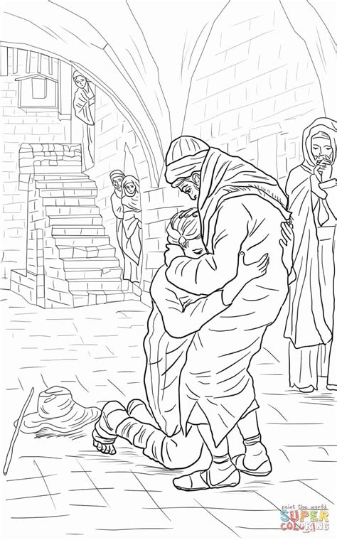 prodigal son coloring page sunday school coloring pages