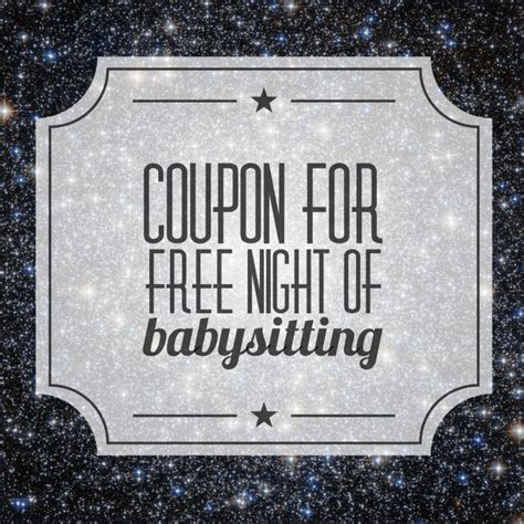 printable date night babysitting coupon template