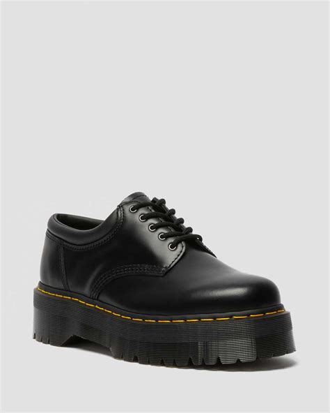 leather platform casual shoes dr martens