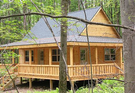 wraparound cabin  sale ny cabin designs land  camps