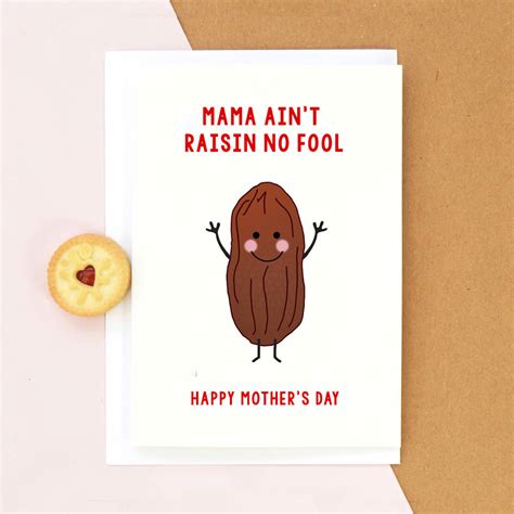 mama aint raisin  fool funny mothers day card   life lemons