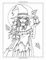 Coloring Pages Adult Autumn Halloween Giant Iron James Fantasy Colouring Bond Witches Vampires Sheets Adults Book Color Vampire Fairies Getcolorings sketch template