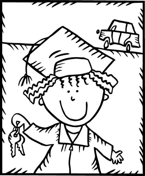 graduation cap coloring page  printable coloring pages  kids