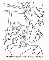 Trek Coloring Star Pages Spock Sheets Book Colouring Kirk Captain Damage Enterprise Printable Mr Asks Books Film Report Movie Template sketch template